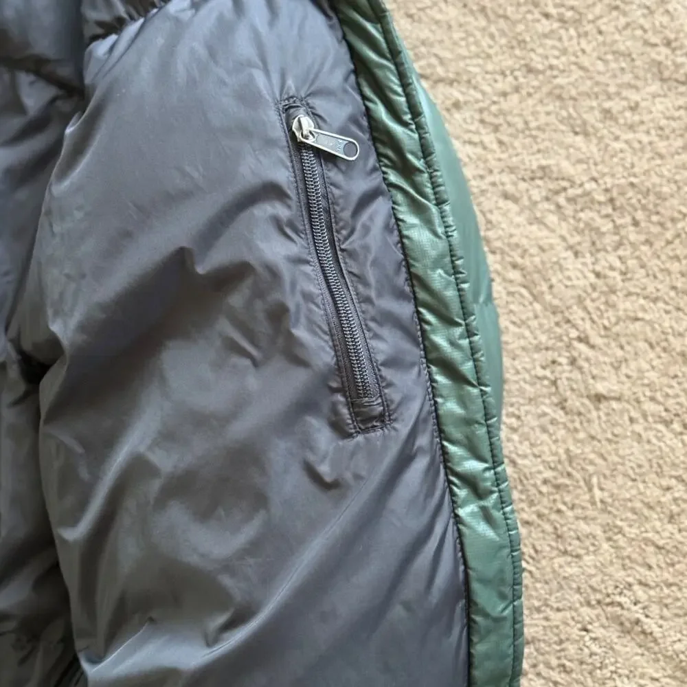 Vtg The North Face 1996 Retro Nuptse 700 Down Mens Puffer Jacket Green Black M